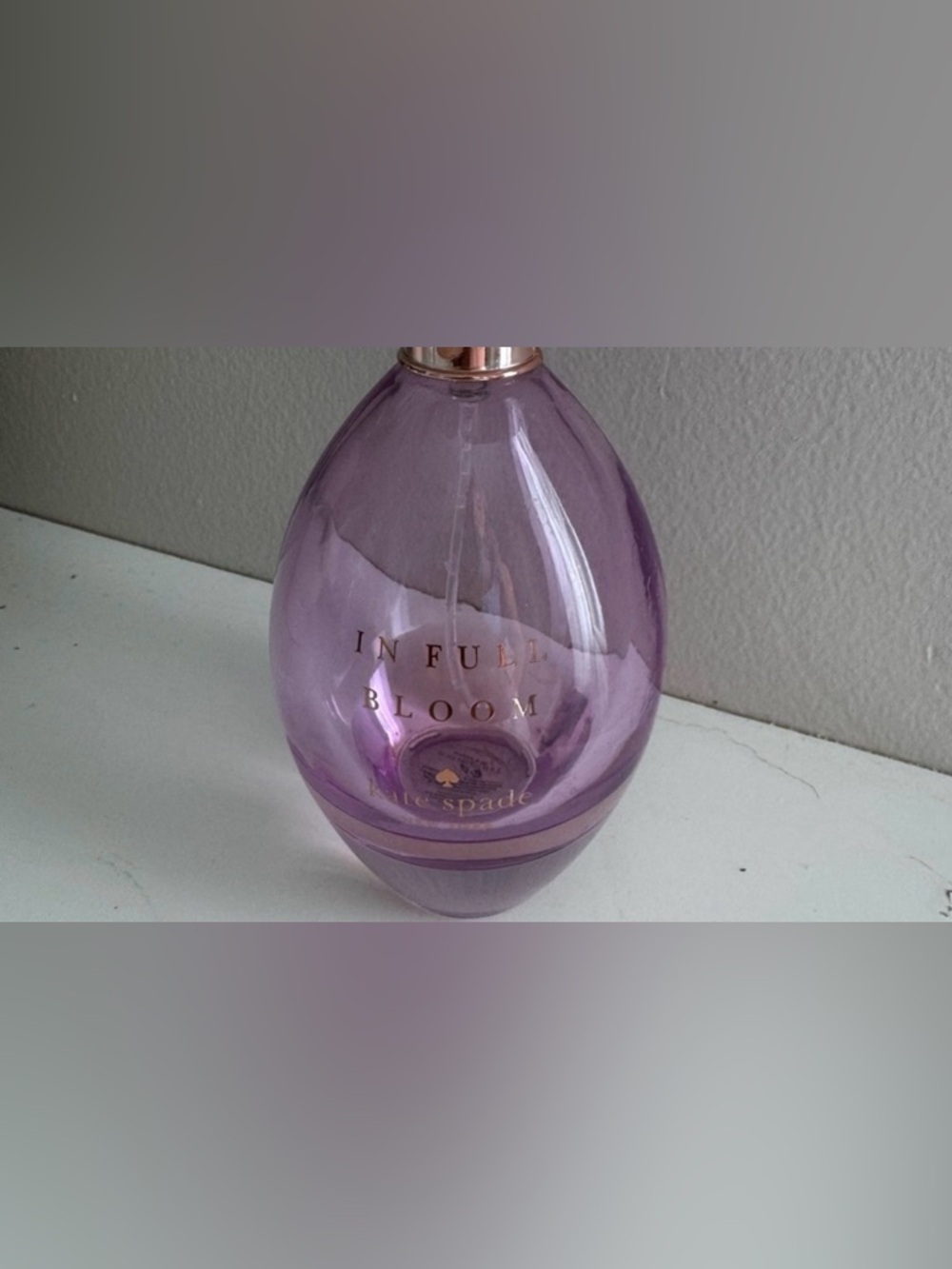 Kate Spade In Full Bloom Perfume Bottle Empty 3.4 fl oz….NO FLOWER CAP